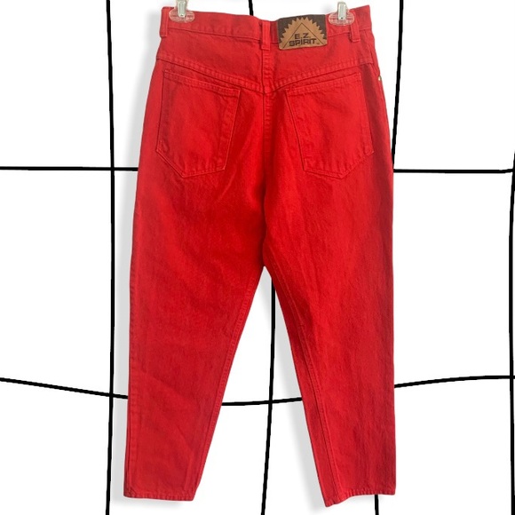 Vintage Denim - Vintage 80s red hot jeans